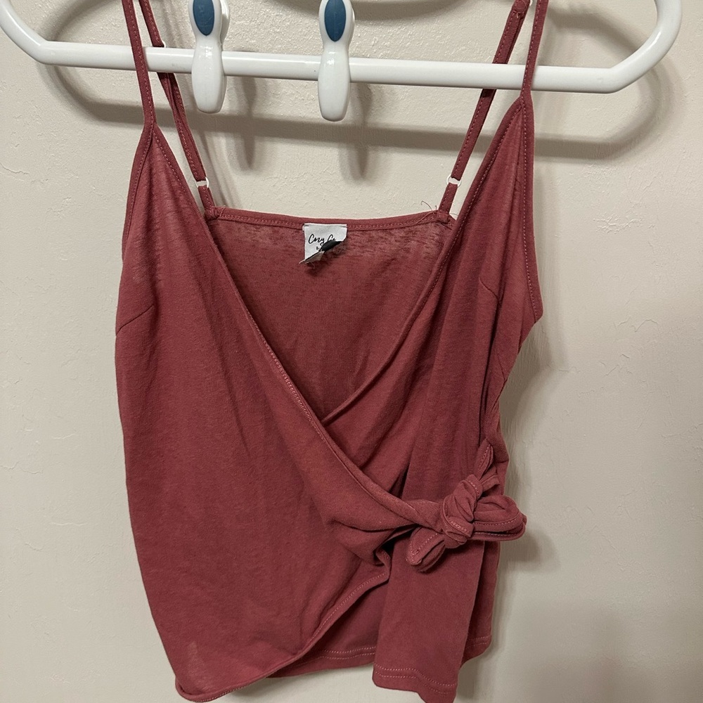 Women's Wrap Top - Red-purple
